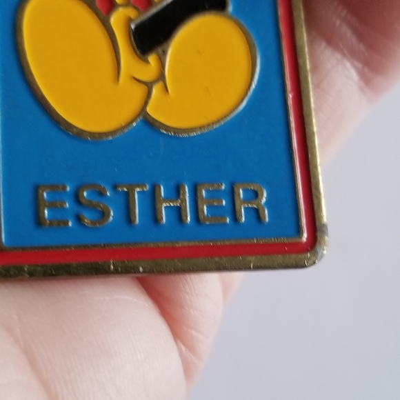 Relisted -Walt Disney World Esther brass name pendant Mickey - Picture 10 of 11